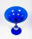 "Pairpoint" Blue Glass Compote