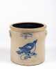 Ottman Bros Co, Fort Edward, NY Three Gallon Bird Decorated Crock