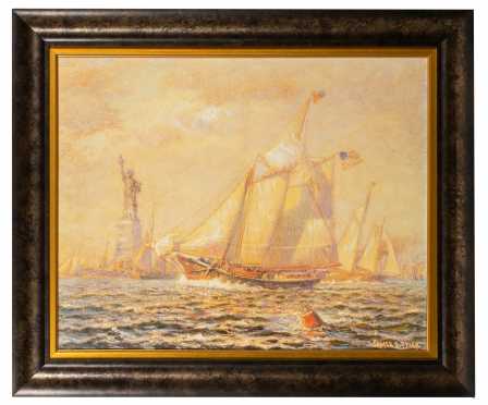 James Gale Tyler, Limited Edition 105/980, Museum Reproduction of New York Harbor