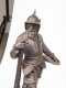 Pair of Continental Cast Iron Medieval Soldier Statues