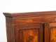 English Regency Mahogany Inlaid Hanging Corner Cupboard