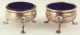 Pair of Sheffield Silver Plate English Salts