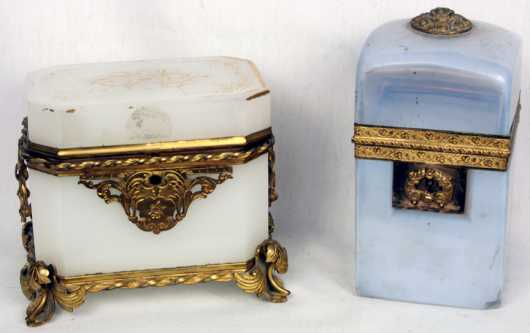 Two French Glass Boxes