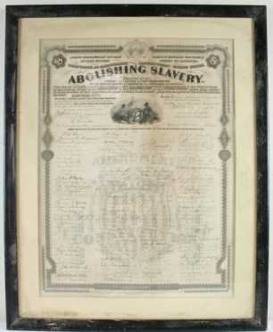 Abolishing Slavery Document, early copy of the "Joint resolution of the 38th Congress"