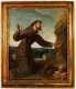 Italian School, 18/19th century oil on canvas of St. Frances of Assisi receiving the stigmata