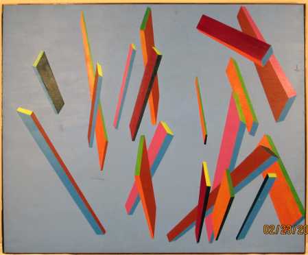 Peter Busa, abstract oil on canvas