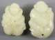 Lot of Four Miniature White Jade Carvings