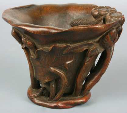Chinese Bamboo Libation Cup