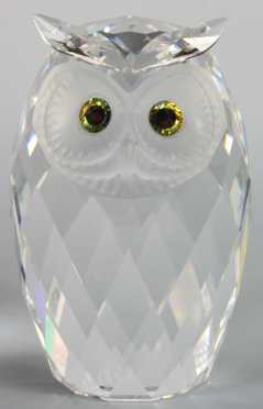 Swarovski Cut Crystal Owl