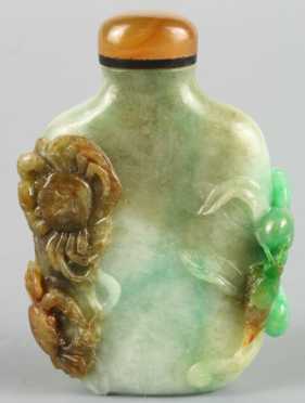 Carved Jade Snuff Bottle