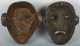 Two Tibetan or Nepalese Carved Masks