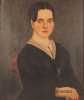 William Mathew Prior attributed, oil on canvas painting of Malvina Harriman, (1827-1849) of Dover, NH