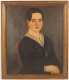 William Mathew Prior attributed, oil on canvas painting of Malvina Harriman, (1827-1849) of Dover, NH