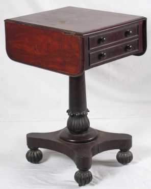 English Empire Two Drawer Stand