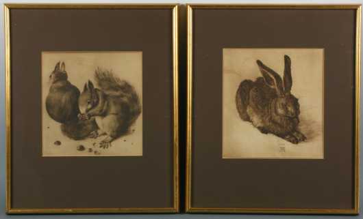 Lot of Two Prints by Albrecht Durer