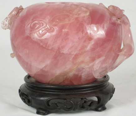 Chinese Rose Quartz Bowl