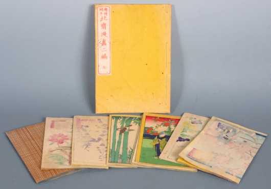 Collection of Seven Japanese Block Print Art Books