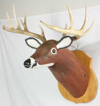 Louis Jeremy Carved Deer Head