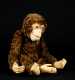 Vintage Brown Mohair Attributed Steiff Jointed Monkey "Jocko 24"