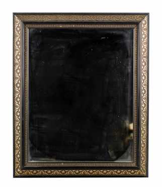 20thC Cut Out Brass Trimmed Mirror