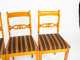 Set of Four Swedish Biedermeier Style Maple Side Chairs