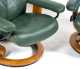 Pair of "Ekornes" Lounge Chairs with Ottomans