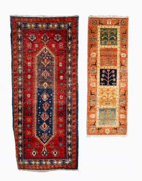 Two Modern Oriental Scatter Rugs