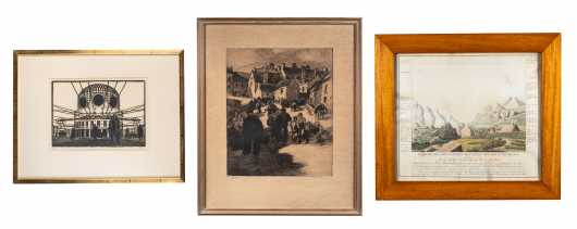 Lot of Three Etchings and Prints