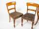 Two Sets of 19thC Swedish Biedermeier Side Chairs
