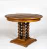 C1900 Round Oak Center Table