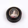 19thC Miniature Painting Topped Round Snuff Box