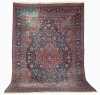 Semi Antique Kashan Room Size Oriental Rug