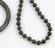 Dark Green Jade Bangle and Knotted Necklace
