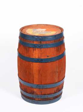 Coca-Cola Staved Barrel with Partial Label