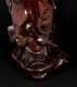 Large Chinese Carved Wood Scholar