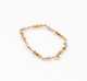 18K Gold and Pearl Link Bracelet