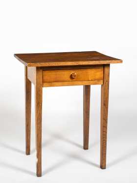 Pine and Oak One Drawer Stand