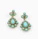 14K and Turquoise Drop Earrings