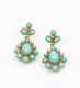 14K and Turquoise Drop Earrings