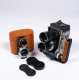 Tri-Shot Color Separation 5x7 Camera and Mamiyaflex C Medium Format Camera
