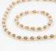 Convertible Pearl and 14K Gold Bead Necklace and Bracelet