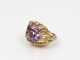 Commanding 18K and Amethyst Cocktail Ring
