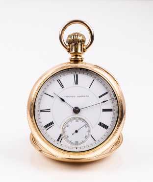 Hampden Pocket Watch with Exhibition Back