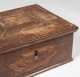 German 17th/18thC Oak Bible Box with Applied Moldings Decoration