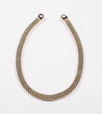 9K Yellow Gold Panther Collar Necklace