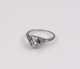 Edwardian 18K Diamond Filigree Ring