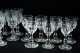Large Similar Group of Cut Blown Cordial Glass