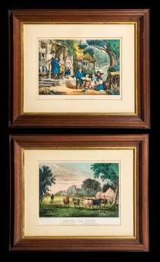 Two Currier and Ives Engravings - Small Folio