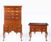 Queen Anne Style Lowboy and High Boy