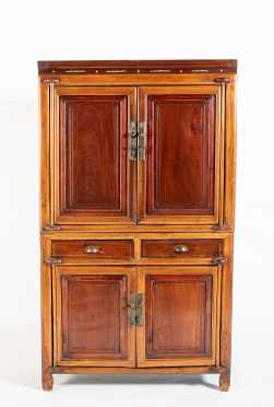 Two Part 19th/20thC Chinese Cabinet